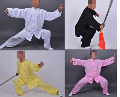 4colors Customize Cotton Unisex Summerandspring Tai Chi Suits Kung Fu