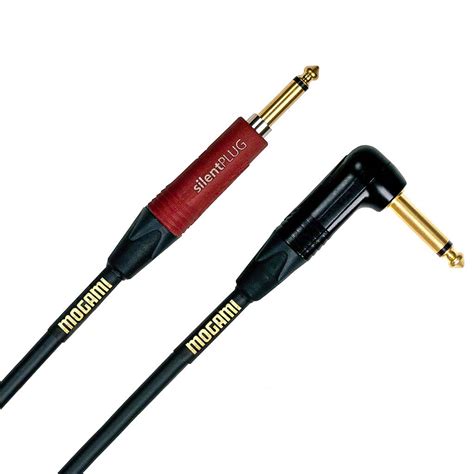 Mogami Gold Instrument Cable Right Angle To Silent Straight Ft