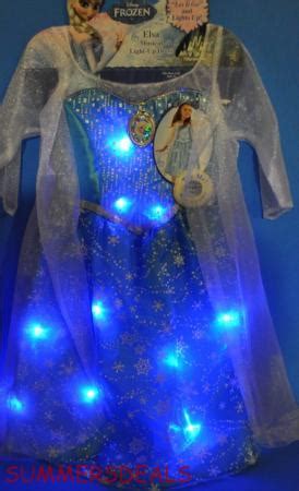 DISNEY FROZEN ELSA MUSICAL LIGHT UP DRESS PLAYS LET IT GO HALLOWEEN COSTUME 4-6 | eBay