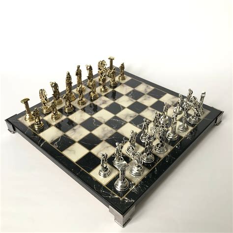 Roman Theme Chess Sets Luxury Premium Marble Pattern Chess Etsy In