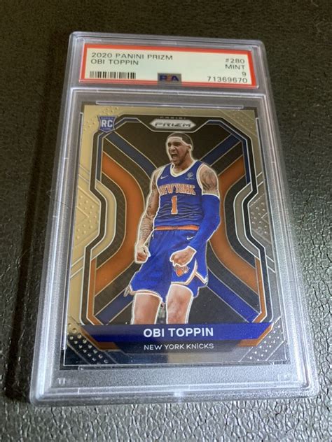 Obi Toppin Panini Prizm Rc Psa Mintknicks Pacers Hot Again