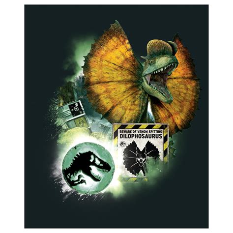 Jurassic World Dominion Dilophosaurus Biosyn Forest Collage Poster Nbc Universal Removable