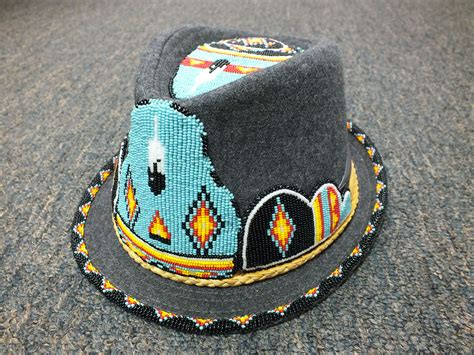 Hat Beaded With Native American Beads | NW Creations and Collectibles ...