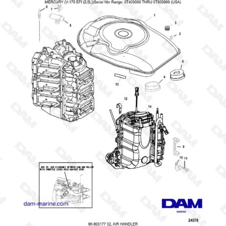 Mercury Mariner V Efi L Air Handler Dam Marine