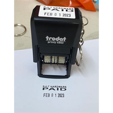 Trodat W Dater Self Inking Stamp Cod Shopee Philippines