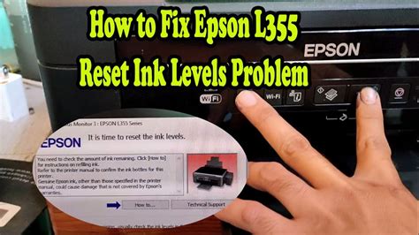 Its Is Time To Reset Ink Level L Epson L Youtube