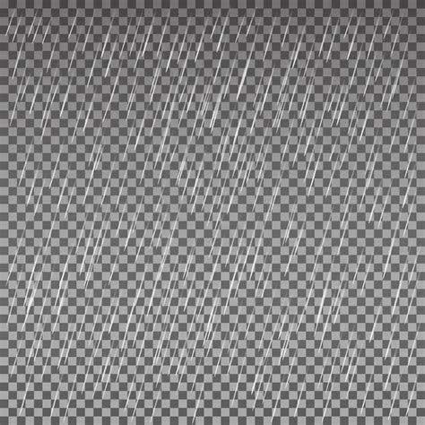 Seamless Rainfall Texture Rain Drop Effect Vector Isolated On