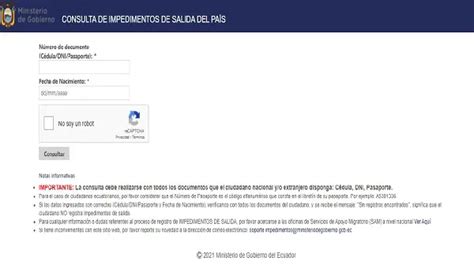 Consultar Impedimento De Salida Del Pa S Ecu