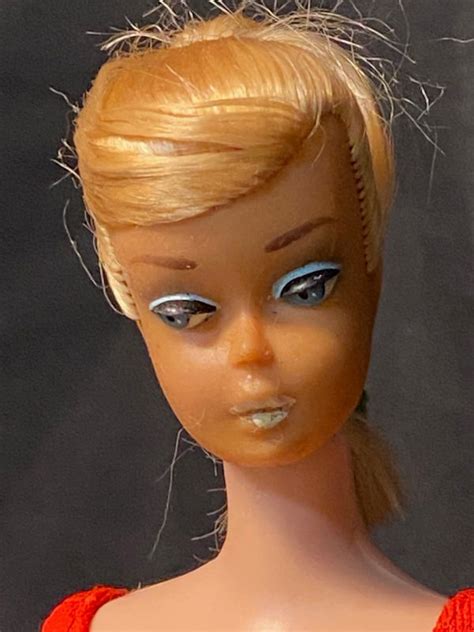 Vintage Blonde Swirl Ponytail Barbie In Swimsuit NO BOX Doll Peddlar