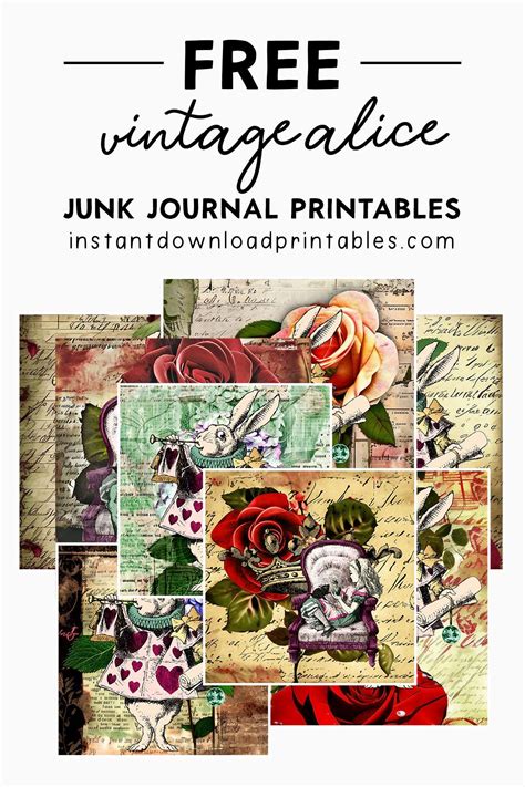 Alice In Wonderland Free Printables