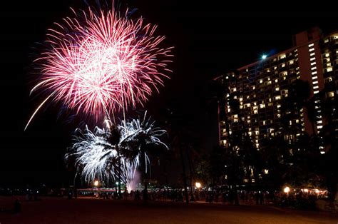 Honolulu Fireworks Stock Photos, Pictures & Royalty-Free Images - iStock