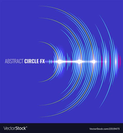 Audio album cover with abstract music waveform Vector Image