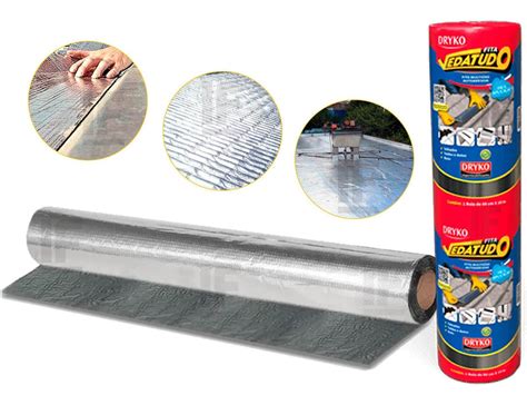 Manta Asfáltica Auto Adesiva Aluminizada 60cm X 10m Mercado Livre