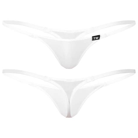 Alvivi Men S Elastic String Thongs T Back Underwear Naughty Panties Low Swim Bikini Briefs