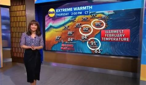 Gmas Ginger Zee Stuns In Black Leather Skirt As Fans Admire Her Sexy On Air Outfit The Us Sun