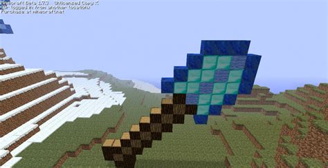 diamond shovel to scale Minecraft Project