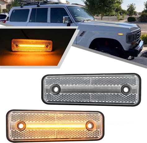 2pcs Celica Amber Led Side Marker Light Assembly For Toyota