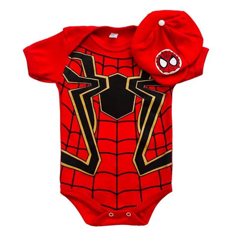 Body Temático Personagens Homem Aranha boina Shopee Brasil