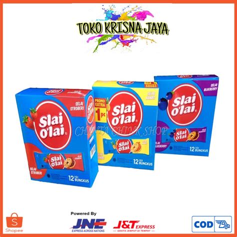 Jual ROMA SLAI O LAI BISKUIT SUSU RASA STRAWBERRY NANAS BLUEBERRY 1