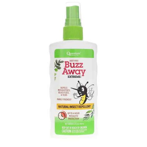 Buzz Away Extreme Natural Insect Repllent Deet Free Quantum Health