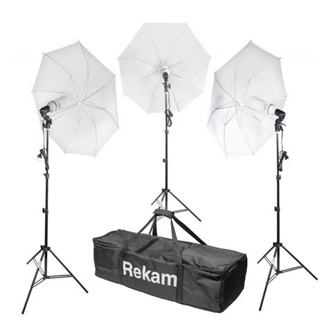 Rekam CL-375-FL3-UM kit комплект флуоресцентных осветителей с зонтами ...