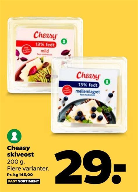 Cheasy Skiveost Tilbud Hos Netto