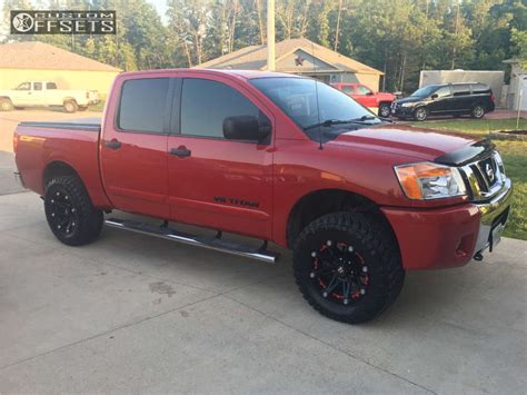 Nissan Titan Wheel Offset Aggressive Outside Fender Leveling