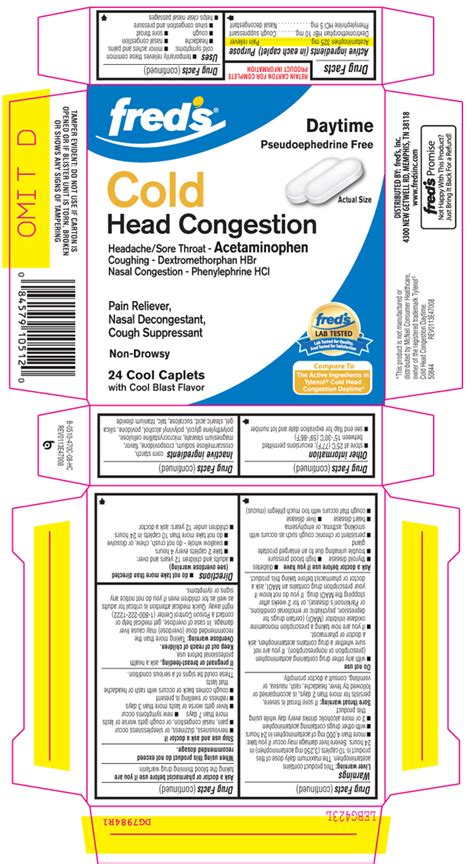 BUY Acetaminophen Dextromethorphan Hbr Phenylephrine Hcl Cold Head