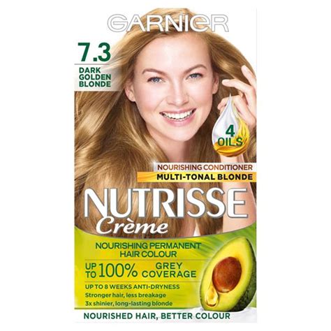 Garnier Nutrisse 73 Dark Golden Blonde Permanent Hair Dye Health 1st