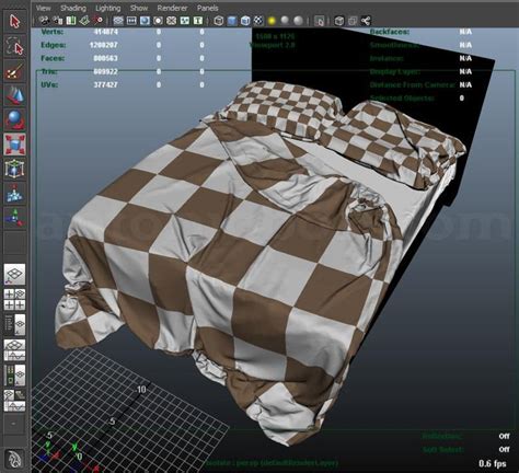 Create Realistic Bed In Maya Antonio Bosi 3d Render Maya Mental Ray