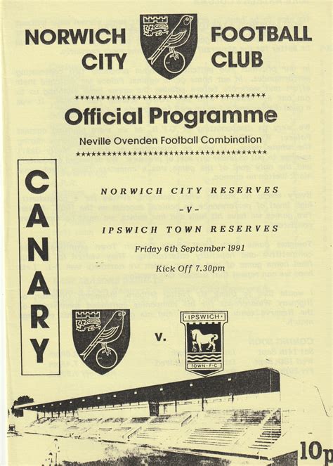 Norwich City Reserves V Ipswich Town Reserves Sep