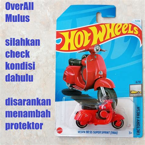 Merah Hot Wheels Vespa Ss Super Sprint Red Monza Shopee Malaysia