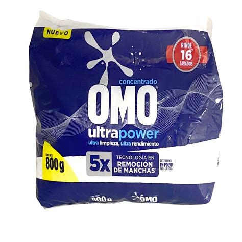 Detergente En Polvo Omo Ultra Power 800gr Punto Oriente Productos