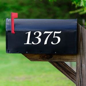 Mailbox Numbers Large House Numbers Address Personalized Street Address Vinyl Stickers VWAQ ...