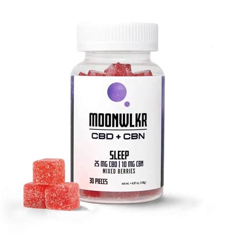 MoonWLKR Mixed Berry CBD CBN Sleep Gummies 25mg Vapesourcing