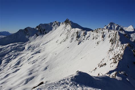 Pic Blanc Du Galibier Versant Se Depuis Le Col Du Lautaret