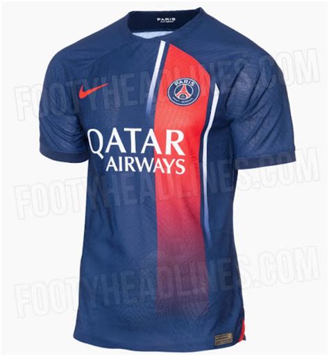 Le Maillot Domicile Du Psg Pour La Saison 202324 A Fuité Football