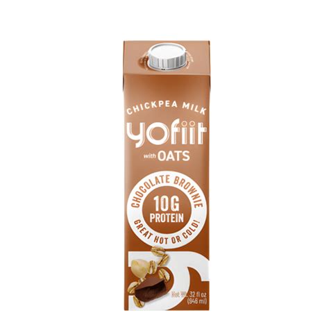 Yofiit Chocolate Brownie High Protein Chickpea Milk W Oats Fl Oz