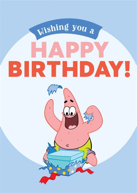 printable spongebob birthday card ubicaciondepersonascdmxgobmx ...