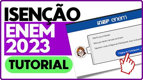 Tutorial Isen O Do Enem Como Solicitar Isen O Da Taxa De