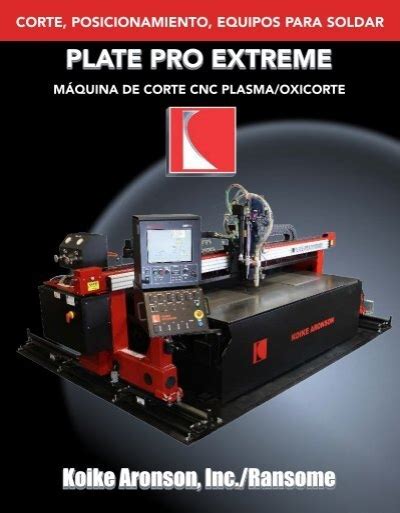 plate pro extreme máquina de corte cnc plasma oxicorte Koike