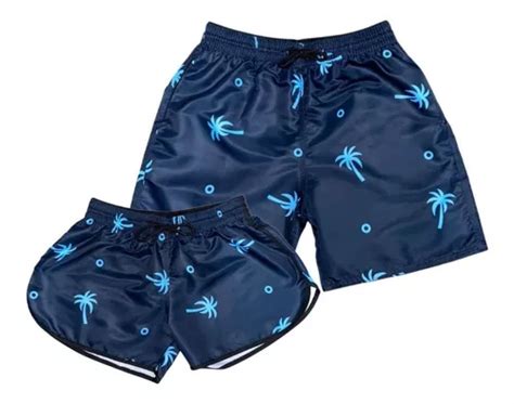 Kit Casal Moz O Moda Praia Bermuda Tactel Short Viagem Mercadolivre