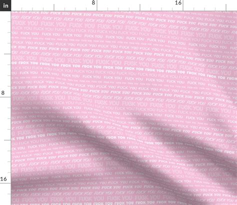 Loving The Type Rude Fuck You Design Fabric Spoonflower
