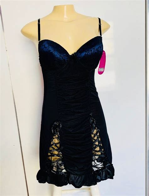 Camisola Renda Luxo Sensual Sexy Bojo Confort Vel Tam M Lingerie Feminina Beijo