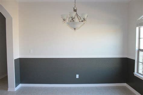 Two Tone Paint Job With Chair Rail Installed Yelp Wall Painting