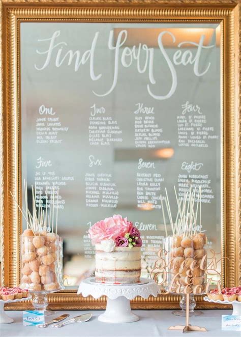 Create The Perfect Mirror Seating Chart For Your Wedding