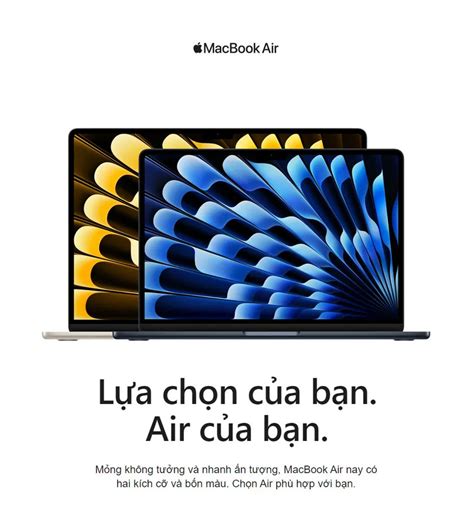 Macbook Air 2023 Chính Hãng Apple | Giá Tốt, Trả Góp 0%