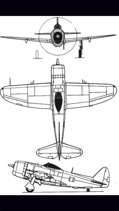 P 47 blueprint | Blueprints, P 47 thunderbolt, Fighter jets