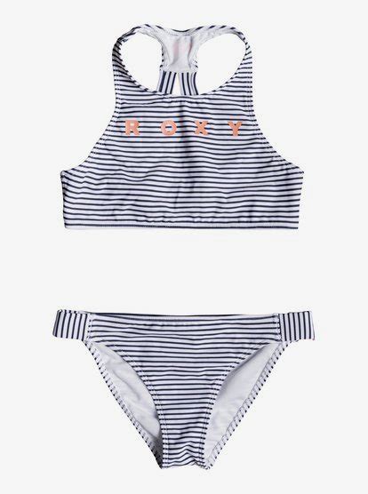 Surfing Free Crop Top Bikini Set For Girls 8 16 Roxy