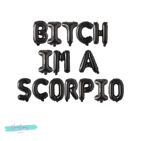 21st Birthday Decorations Bitch Im A Scorpio Balloon Banner Etsy